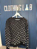 Louis Vuitton Full Monogram Jacquard Crewneck Sweatshirt | XXL | Pre Owned